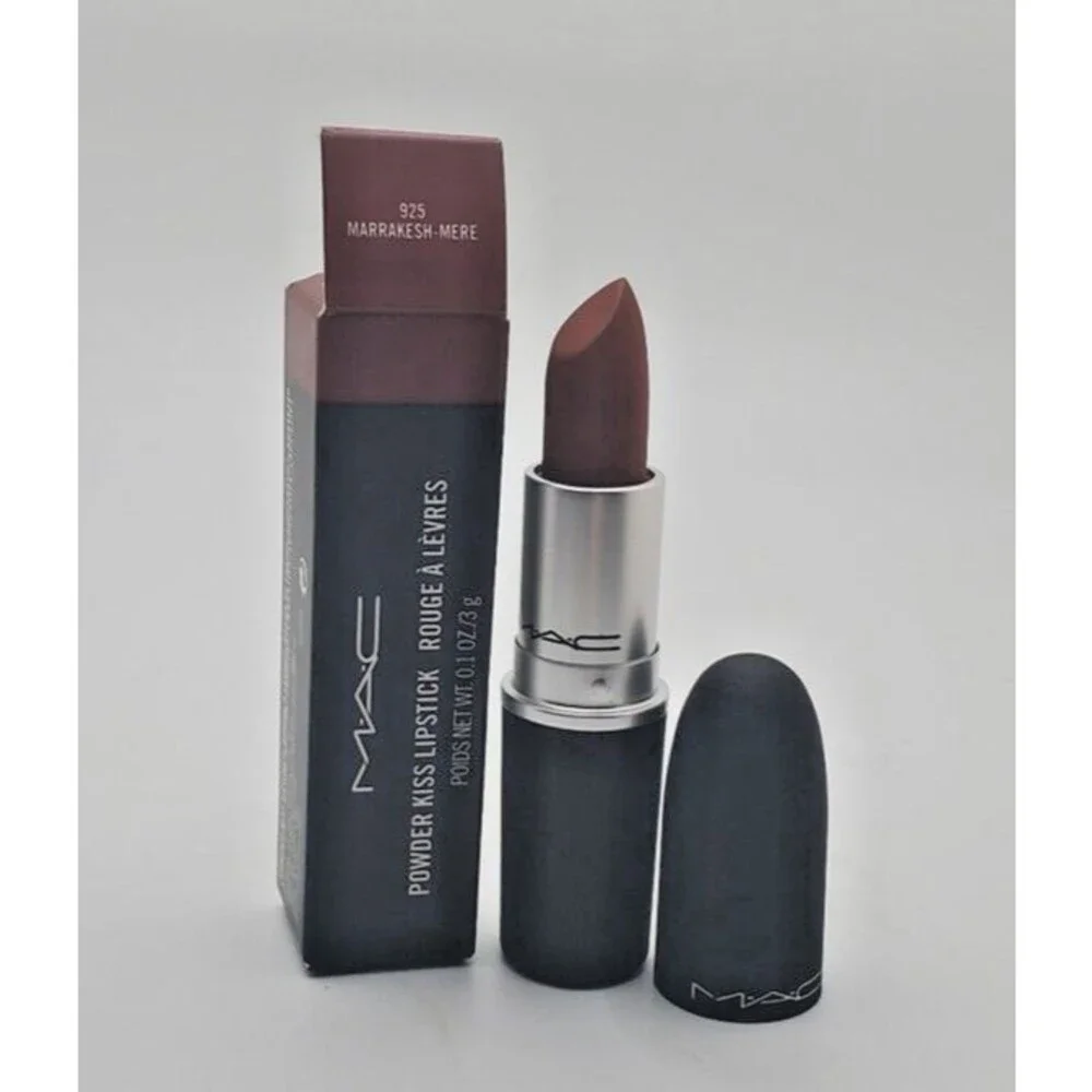 MAC MARRAKESH-MERE #925 Lipstick ~  Intense Orange Brown ~Powder Kiss Matte ~NIB